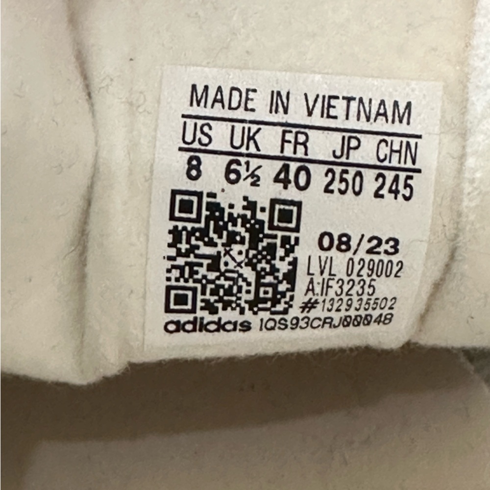 Adidas Gazelle Originals Wonder White Green Gum Sz 8 BNWT Suede - Picture 5 of 7